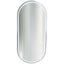 Salon Mirror - Oval LED with Silver Frame & Border Light