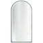 Salon Mirror - Arched LED with Black Frame & Border Light