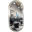 Salon Mirror - Oval LED with Gold Frame & Border Light