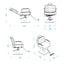 Alpeda - Noah Salon Make Up Chair