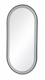 Salon Mirror - Oval LED with Black Frame & Border Light