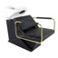 Alpeda - Round Salon Backwash Chair (Gold Finish)