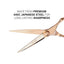 Samurai - 101-660 Classic Pro Rose Gold Premium Scissors 6 Inch (16cm)