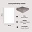 Hair Tools - Luxury Steel Grey Towels 50cm x 85cm 12 Pack