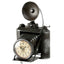 Eson - Table Clock Retro Camera Black 33cm