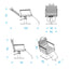 Alpeda - Tempo Salon Make Up Chair