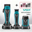 VGR - Barber Combo 3x3 - Professional Hair Clipper, Trimmer & Foil Shaver Set (V-035 S3)