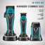 VGR - Barber Combo 3x3 - Professional Hair Clipper, Trimmer & Foil Shaver Set (V-035 S3)