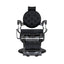 Barber Chair - Vintage Style Black & Chrome Accents