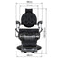 Barber Chair - Vintage Style Black & Chrome Accents