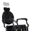 Barber Chair - Vintage Style Black & Chrome Accents
