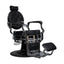 Barber Chair - Vintage Style Black & Chrome Accents