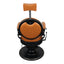 Barber Chair - Vintage Style Camel & Black Accents