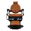 Barber Chair - Vintage Style Camel & Black Accents