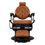Barber Chair - Vintage Style Camel & Black Accents