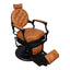 Barber Chair - Vintage Style Camel & Black Accents