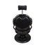 Barber Chair - Vintage Style Black & Shiny Black Accents