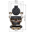 Barber Chair - Vintage Style Black & Gold Accents