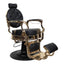 Barber Chair - Vintage Style Black & Gold Accents