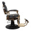 Barber Chair - Vintage Style Black & Gold Accents