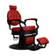 Barber Chair - Vintage Style Red & Black Accents
