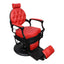 Barber Chair - Vintage Style Red & Black Accents