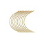 Hair Made Easi - Curved Weaving Needles Gold 6cm 10 Pack