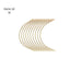 Hair Made Easi - Curved Weaving Needles Gold 6cm 10 Pack