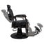 Barber Chair - Vintage Style Black & Shiny Black Accents